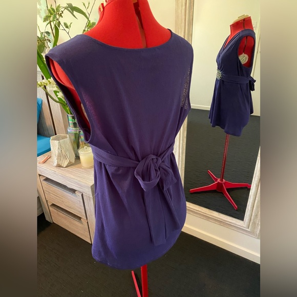 (💰3 for $15) Size 16, Target sleeveless purple Tunic Top - Picture 5 of 8
